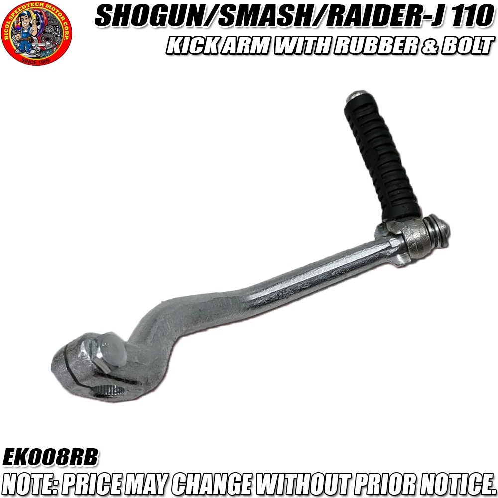 SHOGUN/SMASH/RAIDER-J 110 KICK ARM WITH RUBBER & BOLT (EK008SF ...