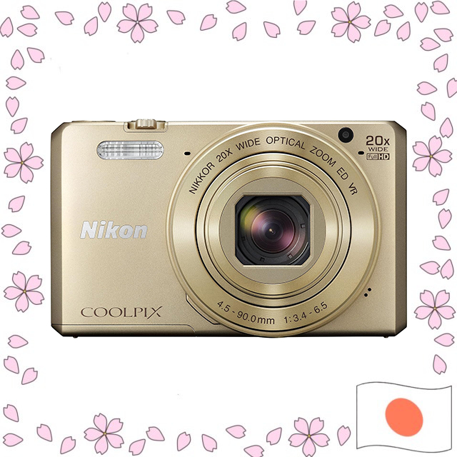 Nikon Digital Camera COOLPIX S7000 20x Zoom 16.05 Megapixels Gold