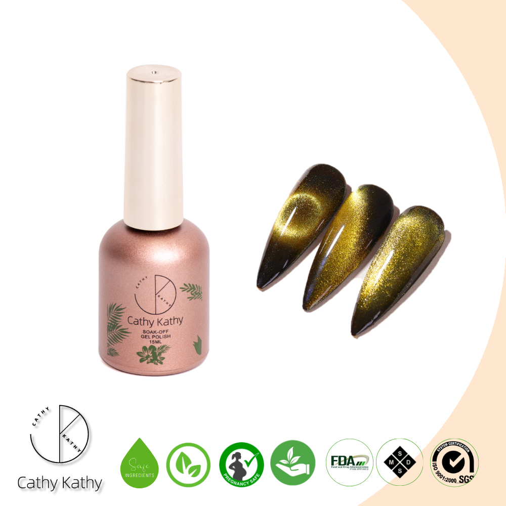 Cathy Kathy Rose Gold Limited Edition Cat Eye Color Coat (UV Gel ...