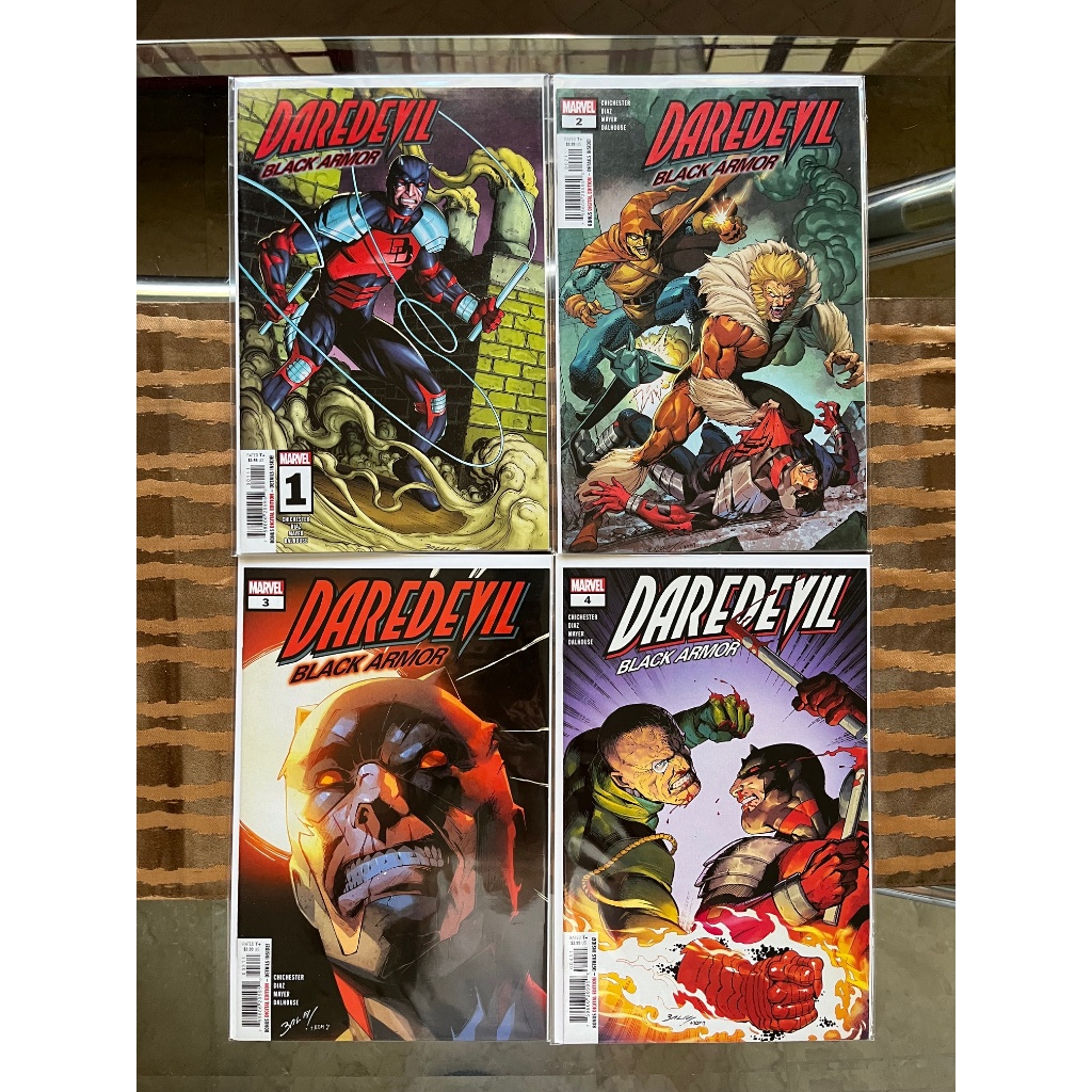 Daredevil Black Armor Complete Set of 4 Regular Issue Comics | Shopee ...