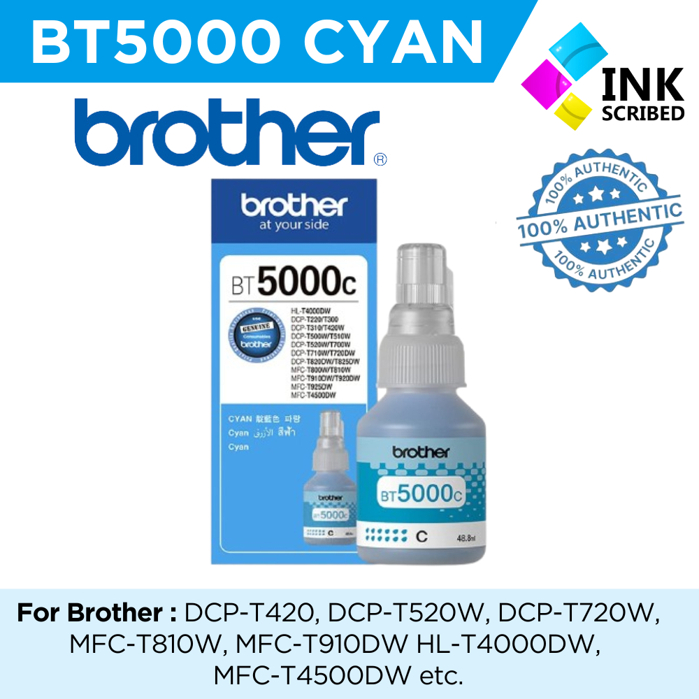 Brother BTD60BK BT5000C BT5000M BT5000Y Original Ink Bottle DCPT420W ...