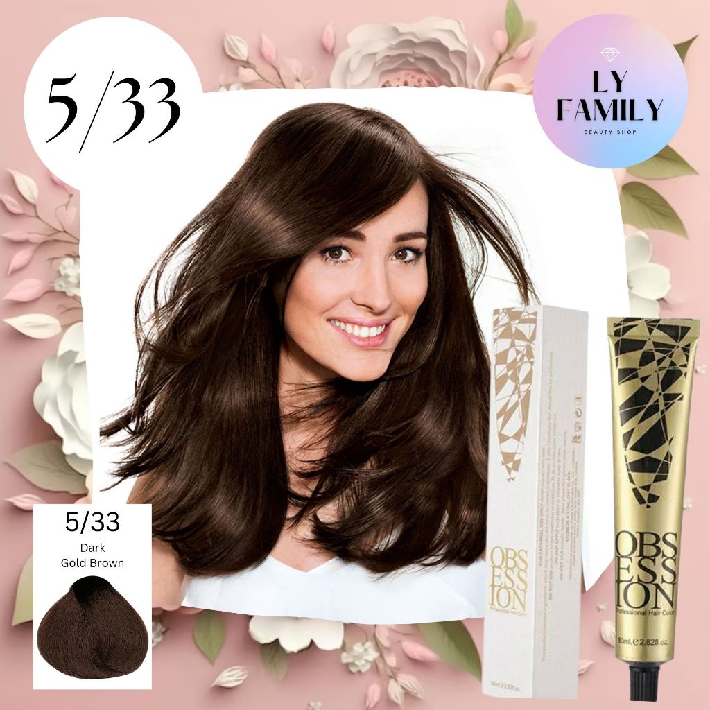 Obsession Hair DyeColor Set Dark Gold Brown 5/33 | Shopee Philippines