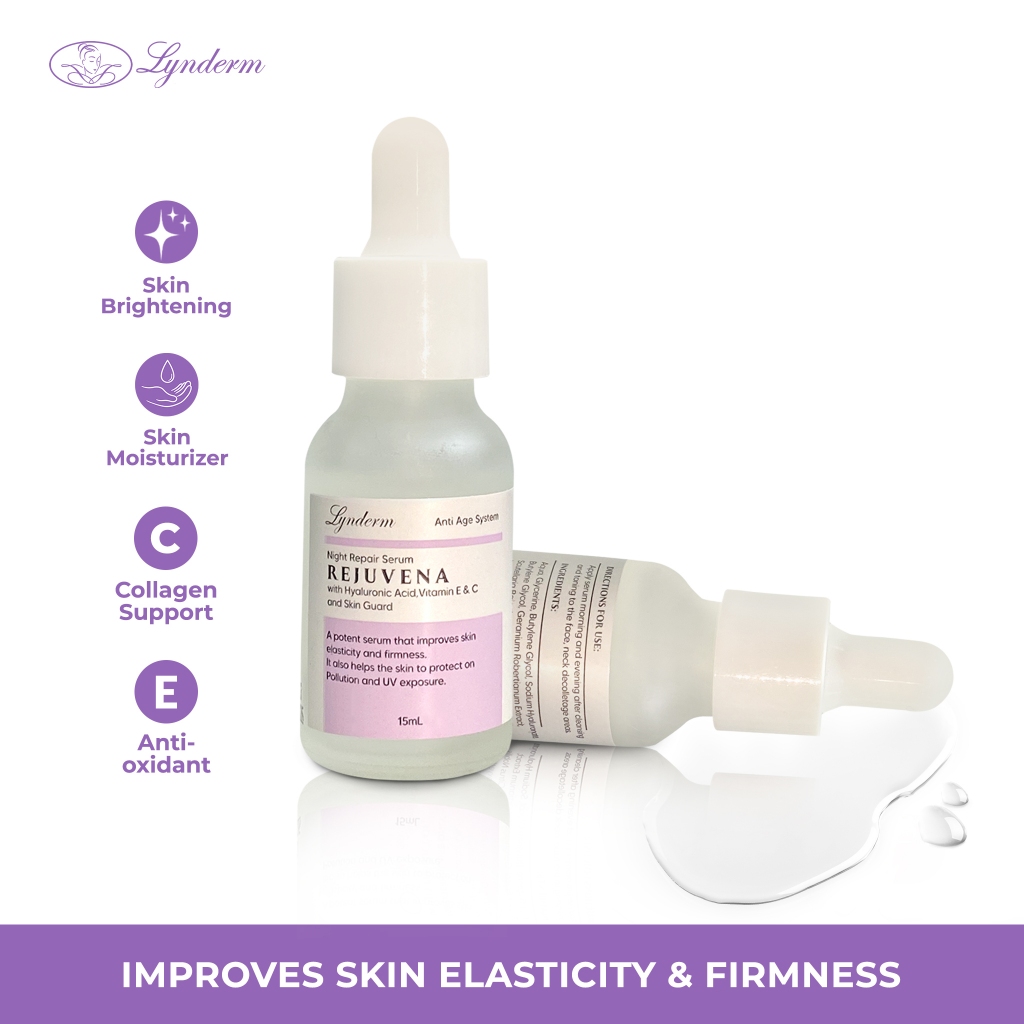 LYNDERM - REJUVENA NIGHT REPAIR SERUM 15ml | Shopee Philippines