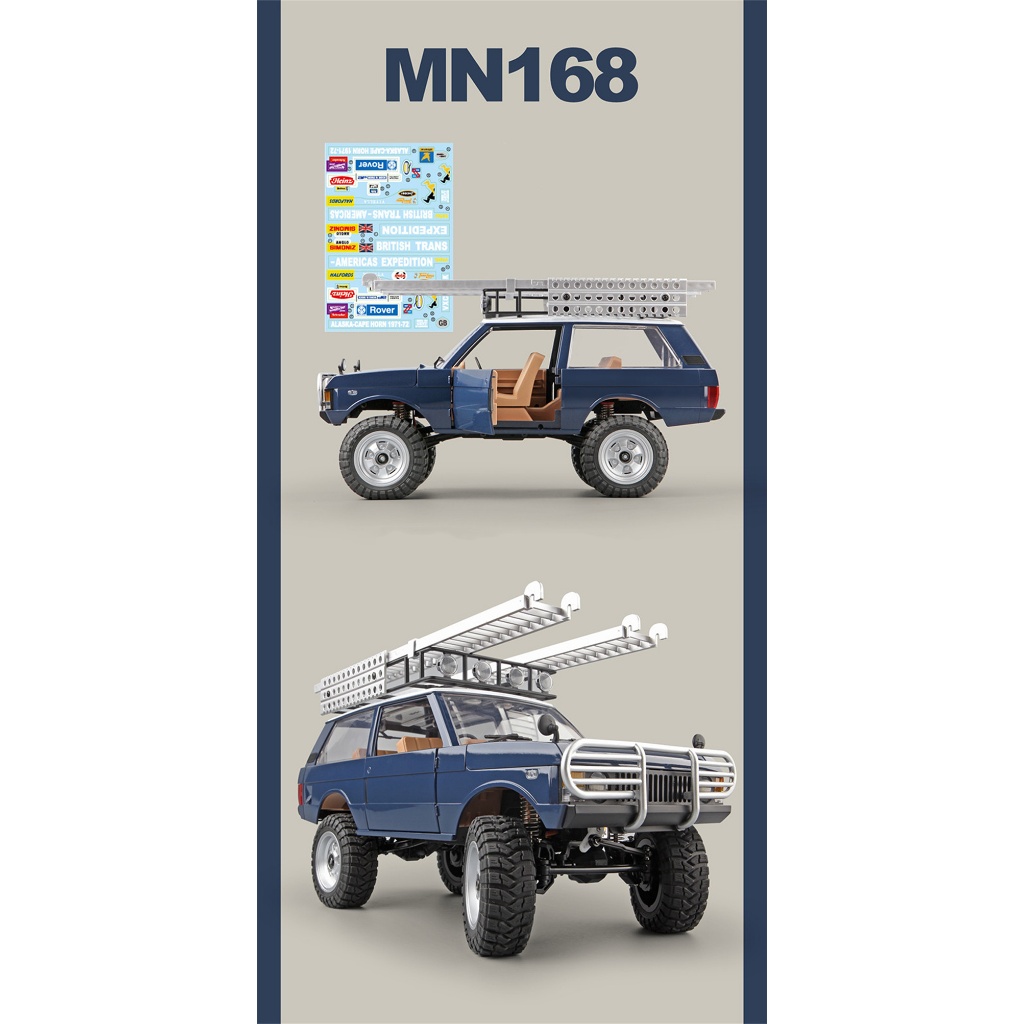 MN168 MN 168 RTR 1/12 2.4G 4WD RC Car for Land Rover LED Light Off-Road ...