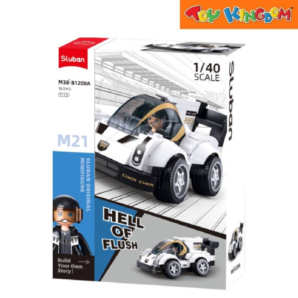 SLUBAN Modellbau-F40 Auto (163 Teile) – Kreativer Bausatz Für Kleine Konstrukteure