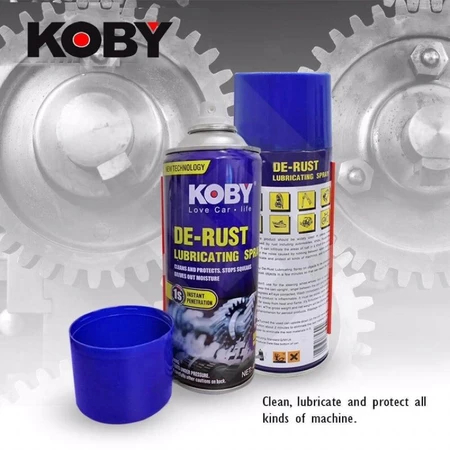 Koby De-Rust Remover Lubricating Spray & Penetrating Oil 450ml Original ...