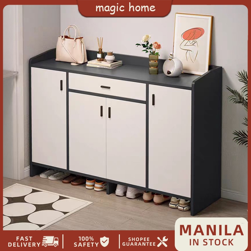 Magic Home Shoe Rack Storage Shoe Cabinet Wooden Shoe Cabinet Storage ...