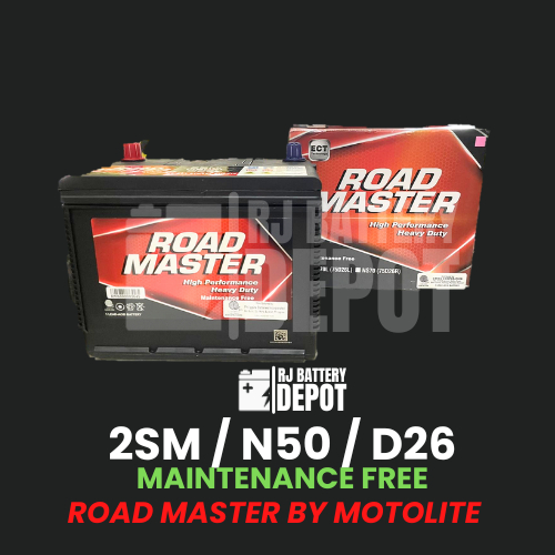 2SM / N50 / D26 MOTOLITE ROAD MASTER BATTERY 2SM / N50 / D26 | Shopee ...