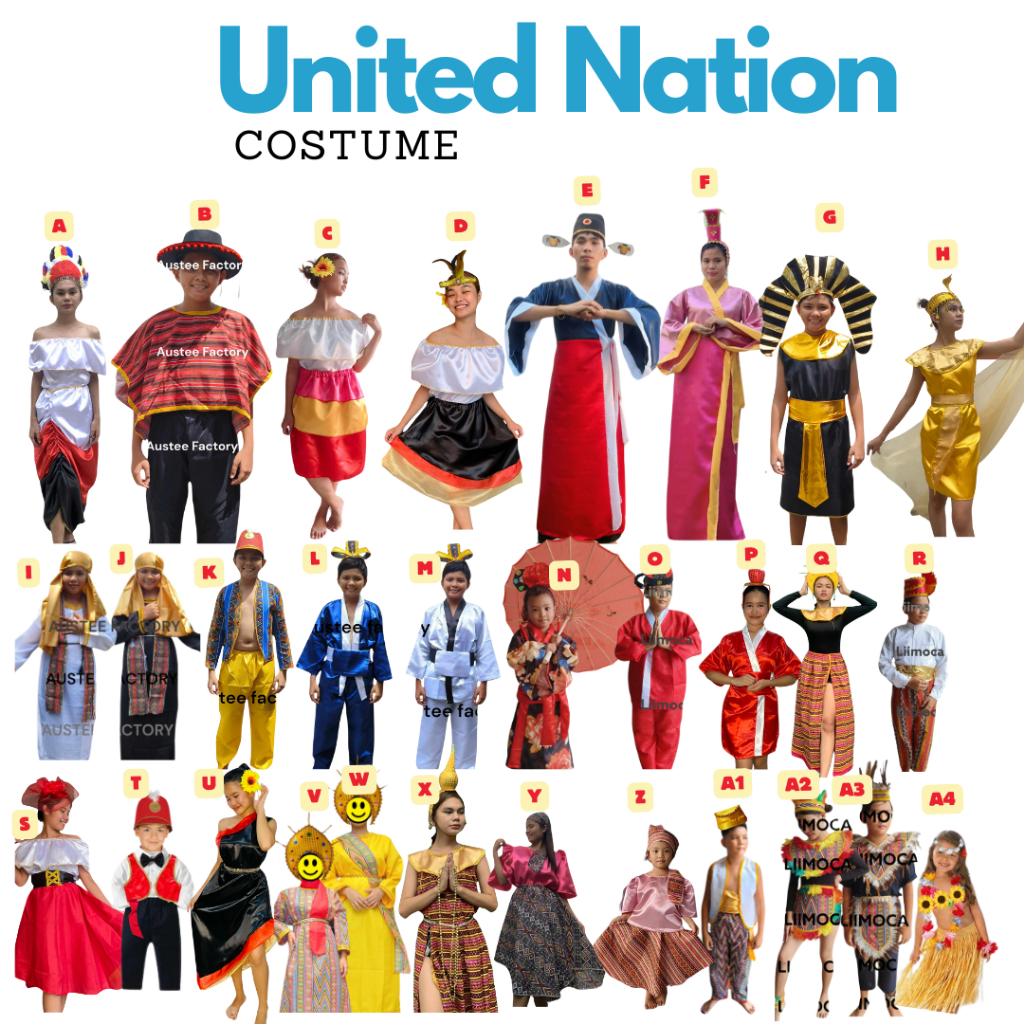 Haps Lacaofactory10 Ms and Mr United Nation Costume Complete Set ...