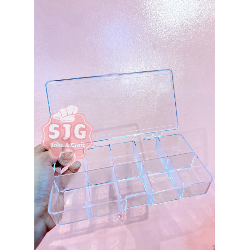 Acrylic Container 10 Grids Sampler Container 1pc | Shopee Philippines