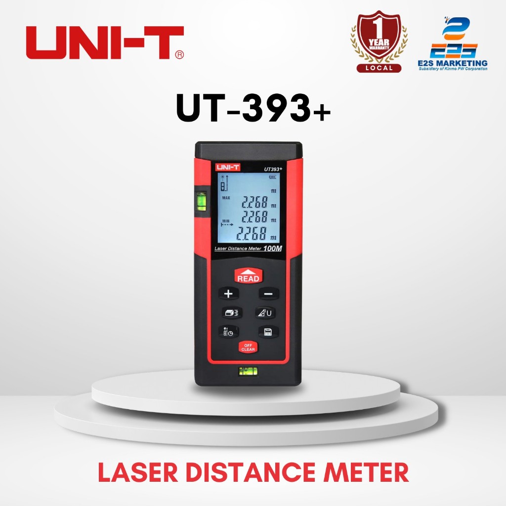 UNI-T Laser Distance Meter UT-393+ (Black/Red) | Shopee Philippines