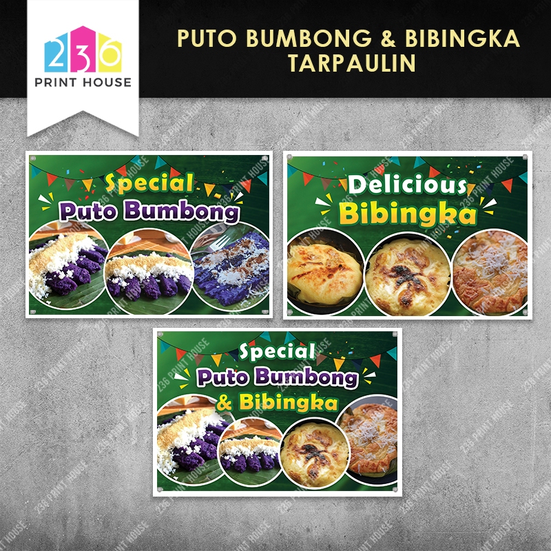 SPECIAL PUTO BUMBONG & BIBINGKA Tarpaulin Banner • FREE Eyelets ...