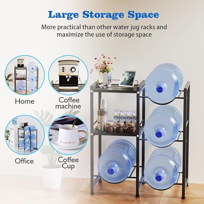 Water Gallon Rack Water Container Rack Multilayer Water Dispenser Stand ...