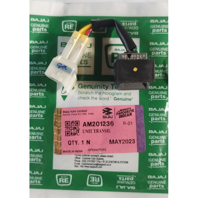 UNIT TRANSIL GENUINE BAJAJ RE | Shopee Philippines