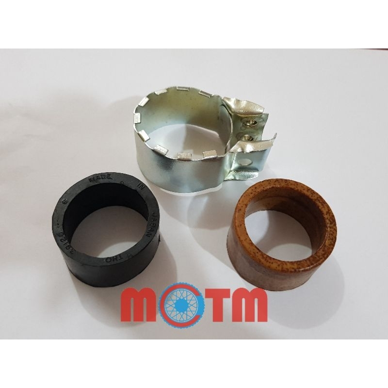 4-Pack Exhaust Gaskets For Honda, Suzuki, Yamaha Motorcycles - 43.5 X 38.3 X 25.0 Mm
