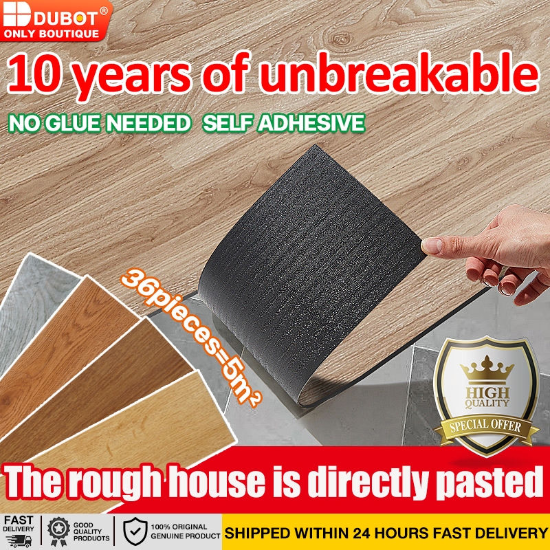 【36pcs】3D Wooden Vinyl Floor Stickers Self Adhesive PVC Floor Tiles