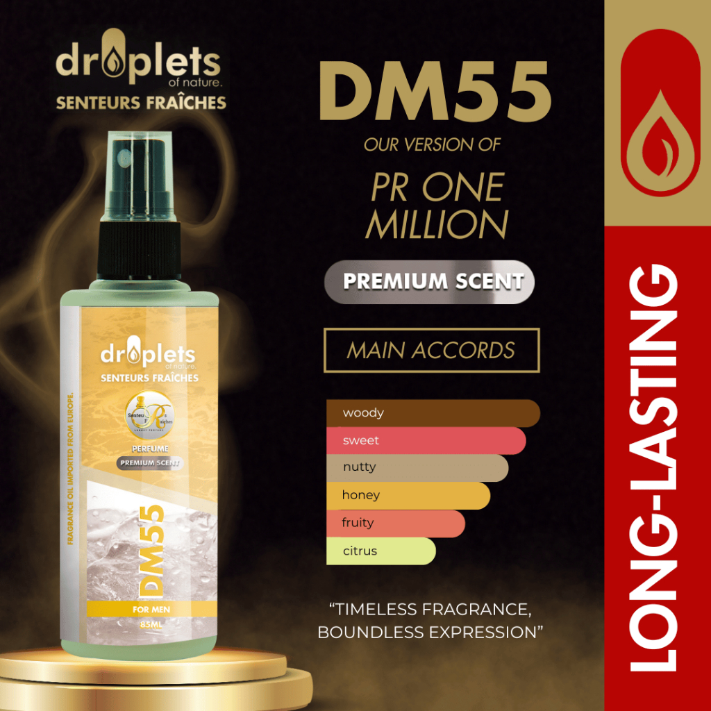 Droplets DM55 Senteurs Fraiches Premium Perfume 85ml (One Million