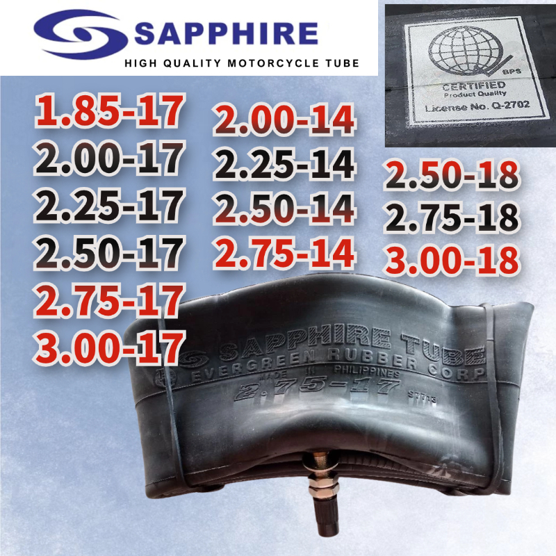CS Motorcycle sapphire tube interior NG GULONG SIZE 14 17 18(ALL SIZES ...