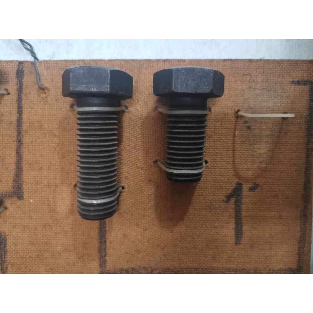 Hi Carbon Bolt and Nut Set 1" x 3" , 1" x 1 1/2 , 1" x 2" Thread Size 3