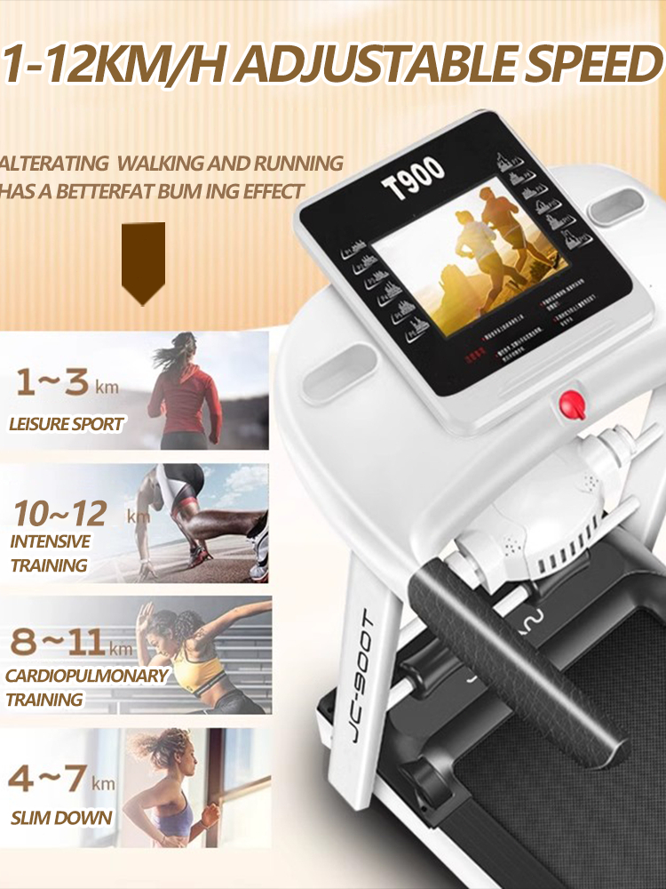 MY-HI Electric Treadmill T900 1-12km/h 3HP Professional Home Adjustable  Incline