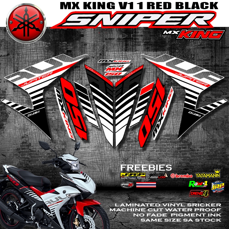 SNIPER 150 DECALS STICKER MX KING DECALS V1 WITH FREEBIES | Shopee ...