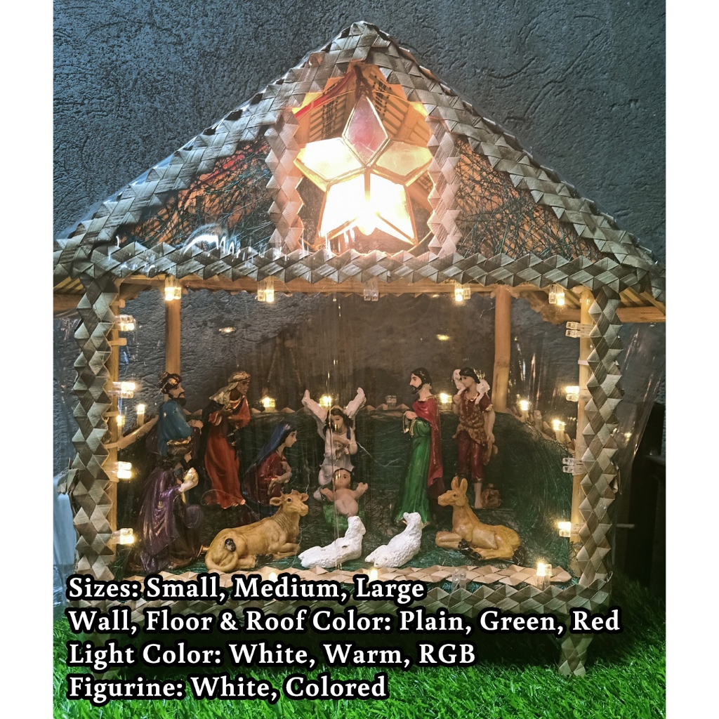 Christmas Belen Nativity Customized Set LED Lights | Shopee Philippines