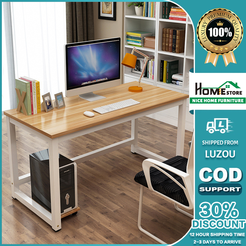 NICE HOME Computer Table 80/120/140CM Gaming Table Office Table Study ...