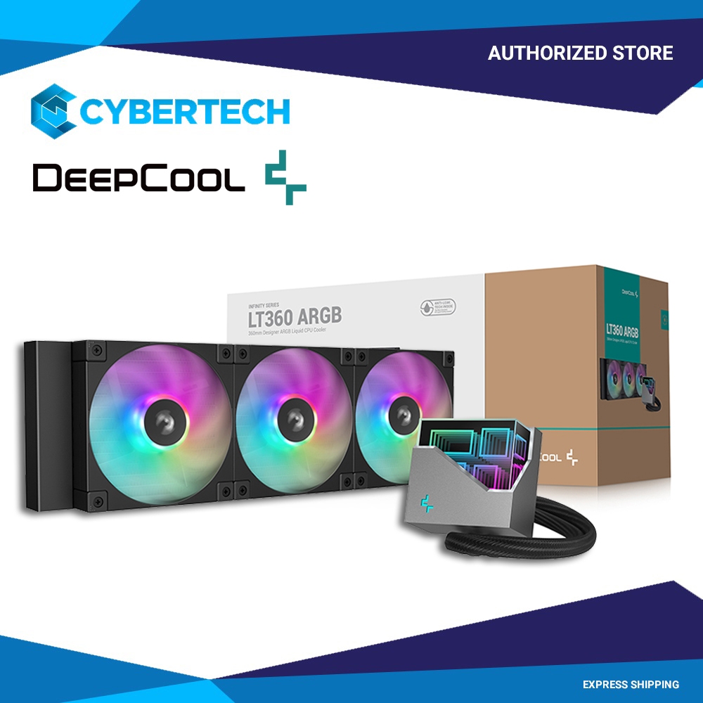 Deepcool LT360 ARGB Liquid CPU Cooler 360mm Radiator Hydro Bearing Type ...