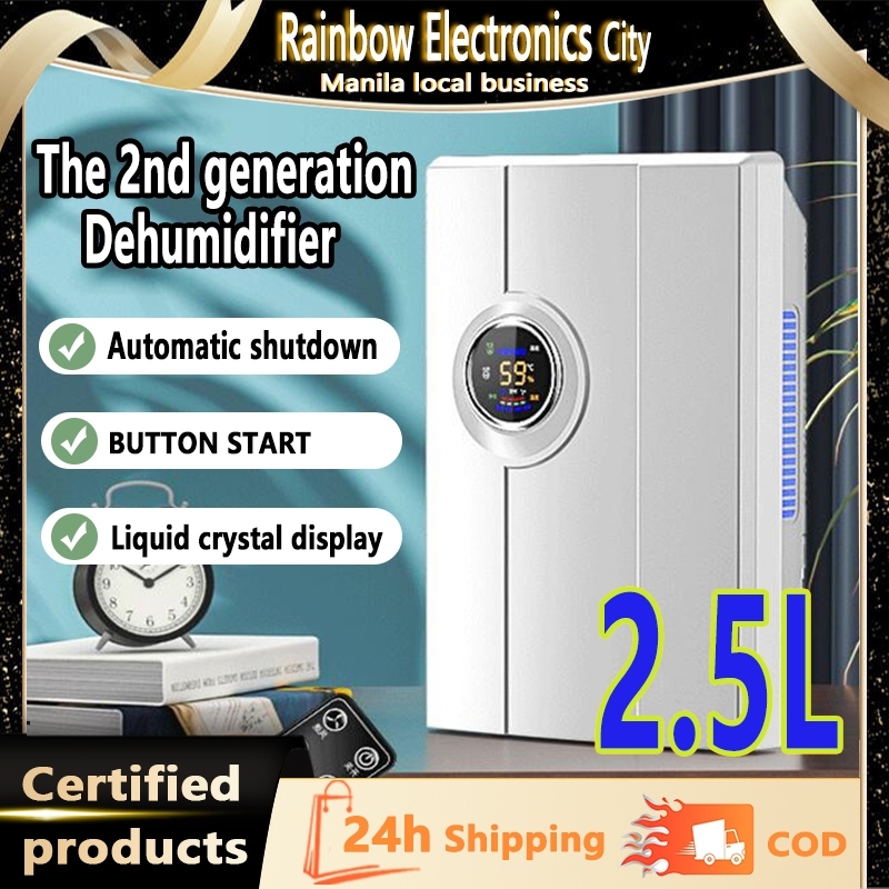 4L Household Dehumidifier LED Display Water Full Auto Stop Timer Switch ...