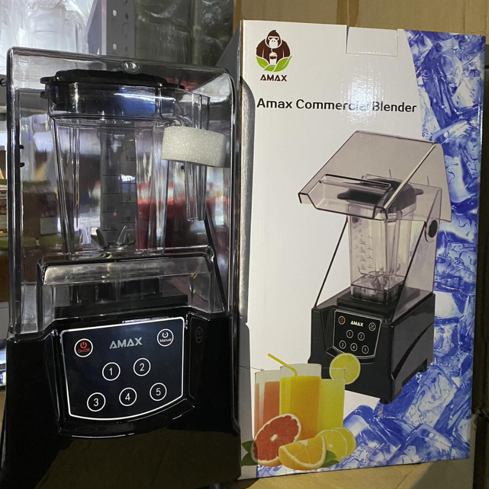 Amax Ice Blender T8 Commercial Blender with Cover for Smoothie/Shakes