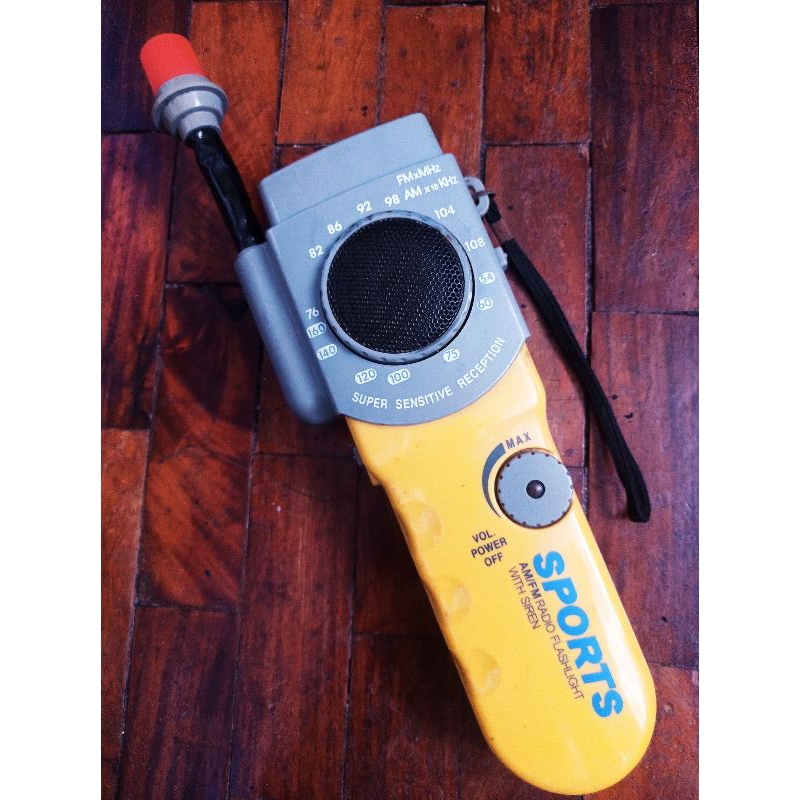 AM FM SPORTS Radio Siren Flashlight | Shopee Philippines