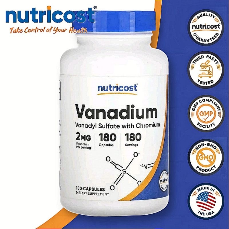 Vanadium , 2 mg , 180 Capsules | Shopee Philippines