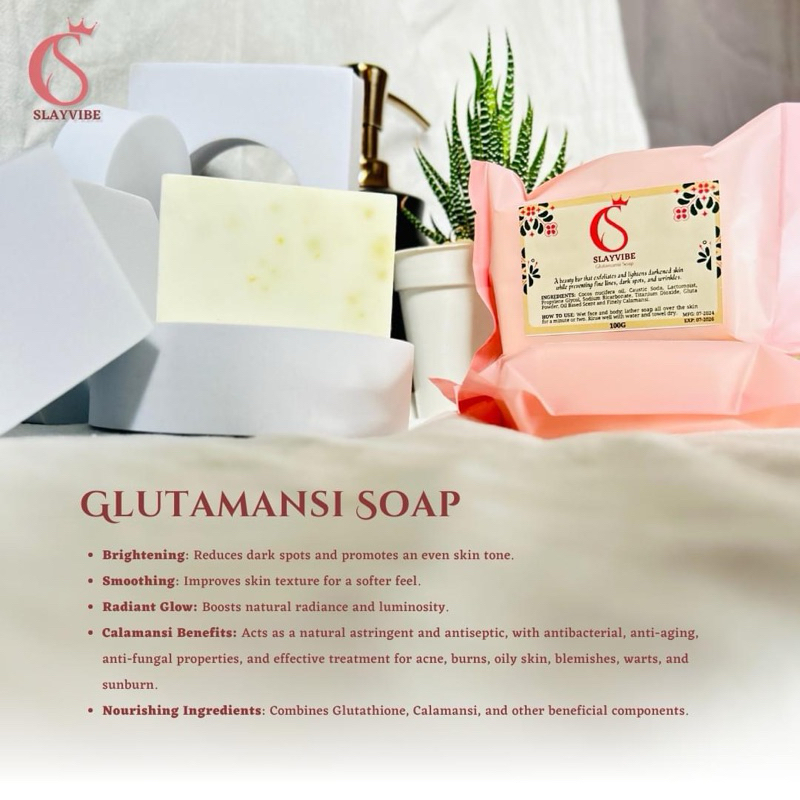 GlutaMansi Whitening Soap - Glutathione & Calamansi for Radiant Glow 100g