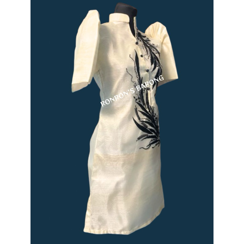 modern filipiniana dress shopee LADY BARONG DRESS PURE EMBROIDERED MODERN FILIPINIANA DRESS