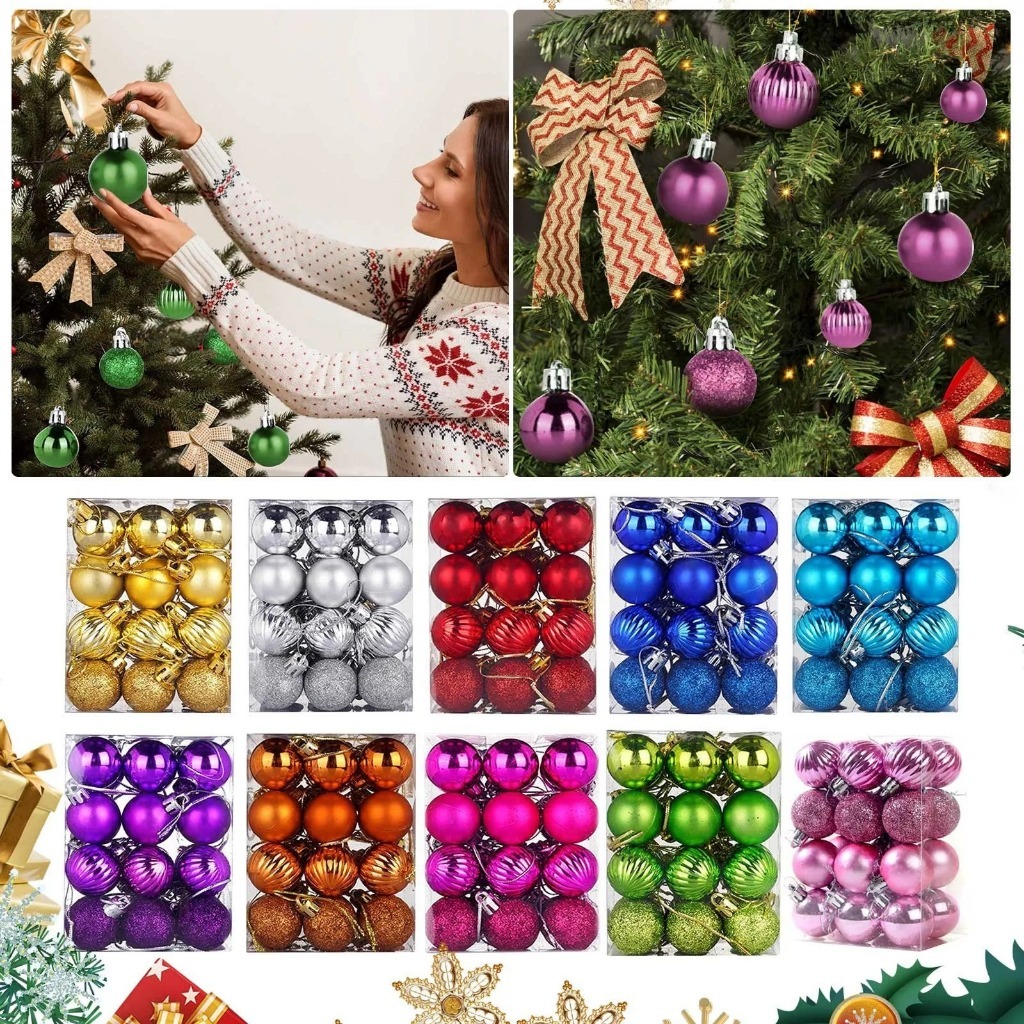 Christmas Balls Decor Set On Sale Big Size Shiny And Matte Xmas Ball 3 ...