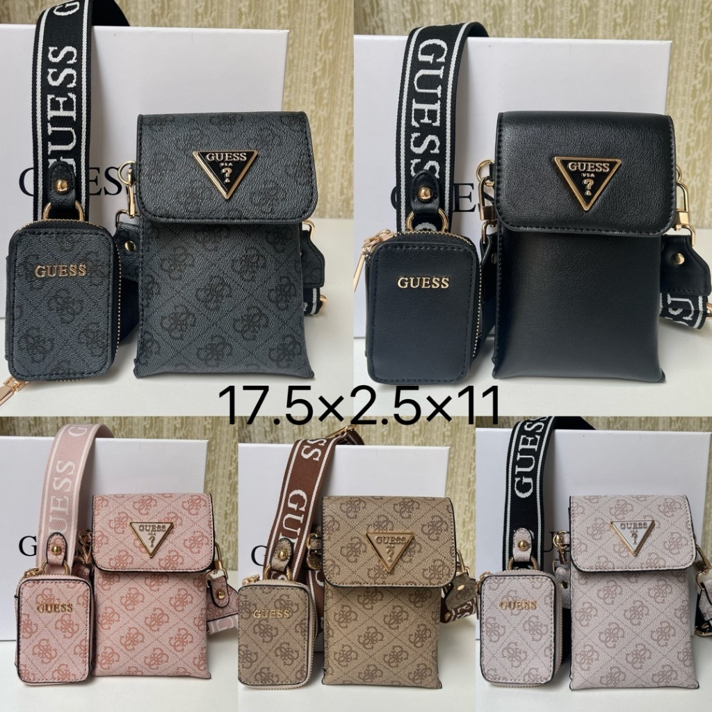Guess Latona Crossbody Phone Pouch with Guess Box | Shopee Philippines