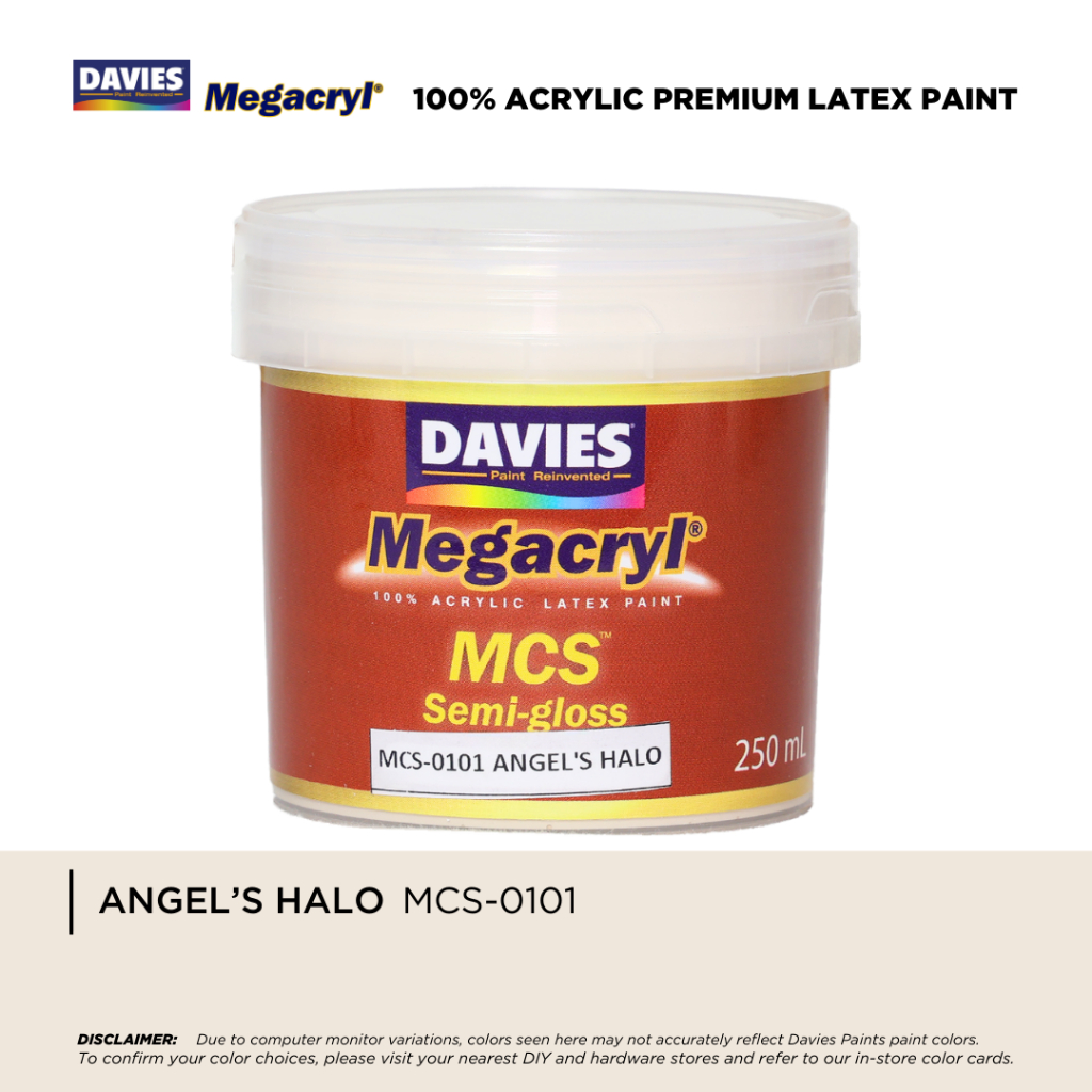 DAVIES Megacryl MCS Color Pods Paint (250ml) Angel's Halo | Shopee ...