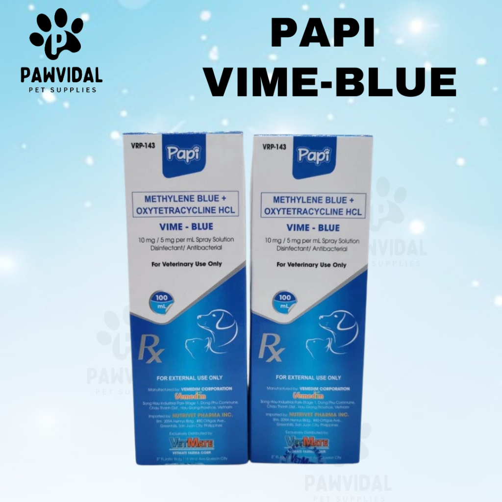 Papi Vime-Blue Skin Treatment Disinfectant Antibacterial Spray | Shopee ...