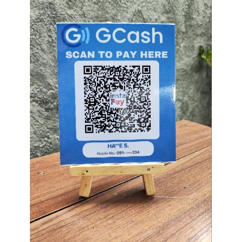 Gcash sintra board with stand 5x6 inches | Shopee Philippines