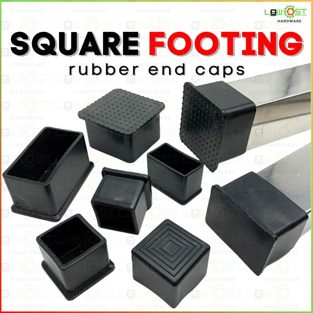 Rubber Footing Square and Rectangular Foot Cover Chair Table Furniture End Caps LowCost Hardware Shopee Philippines