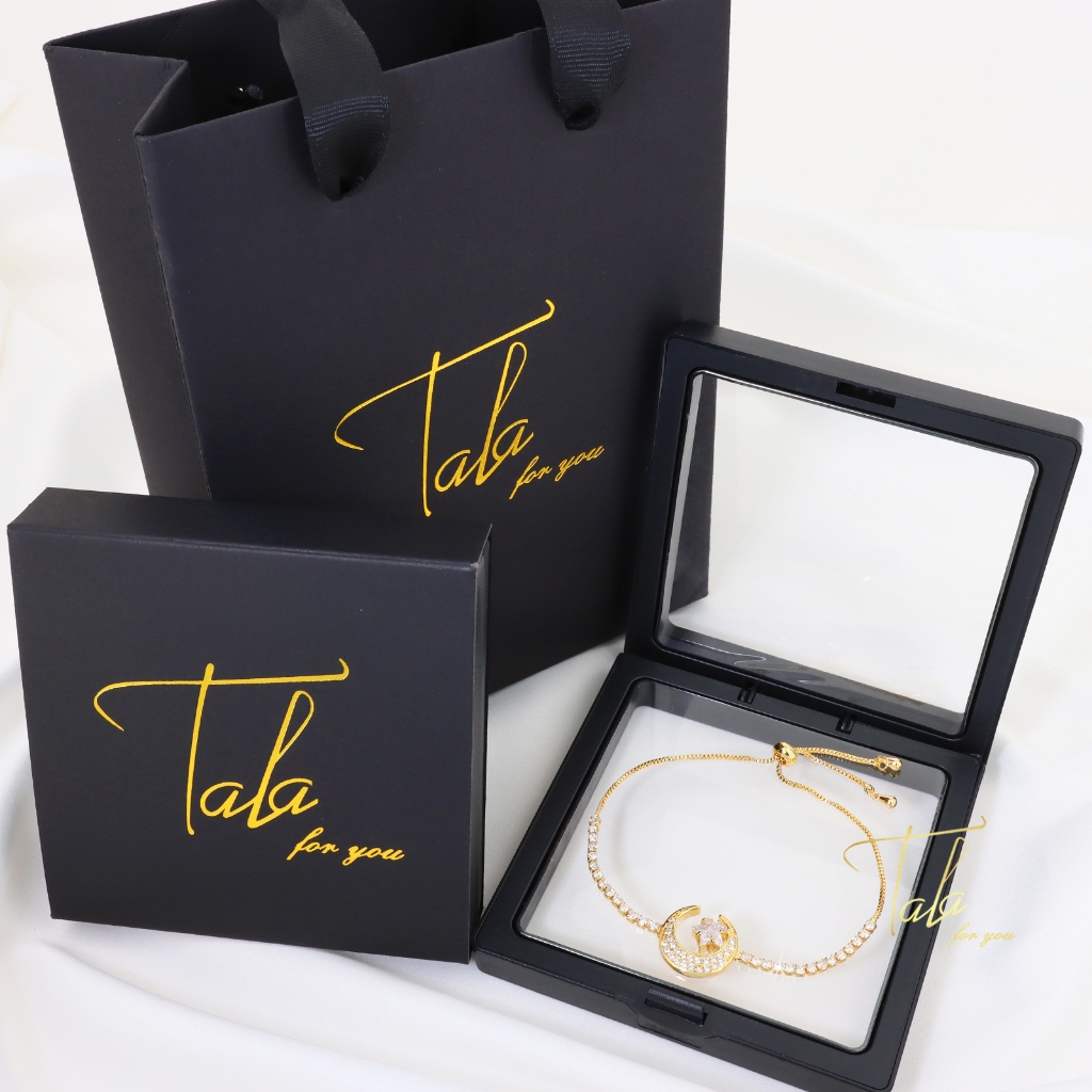 Tala for you Moon & Star Bracelet for Women Elegant Jewelry Adjustable ...