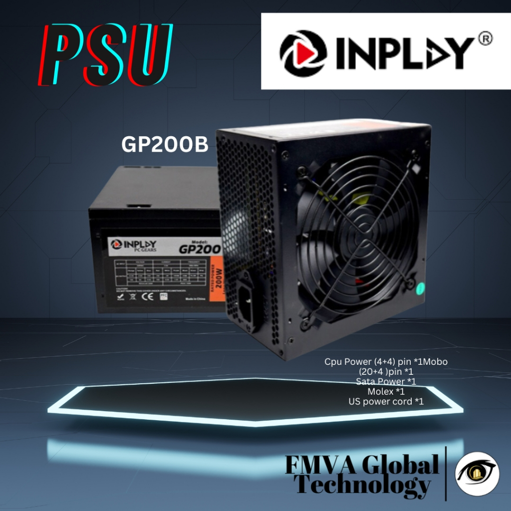 Inplay 200W 250W 400W ATX Power Supply Long Wire PSU For Computer ...