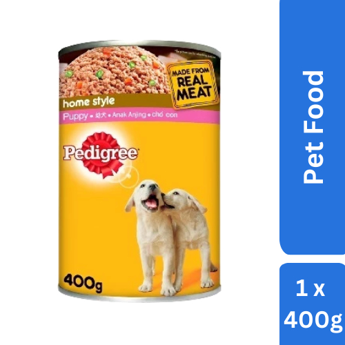 Pedigree puppy tin food sale