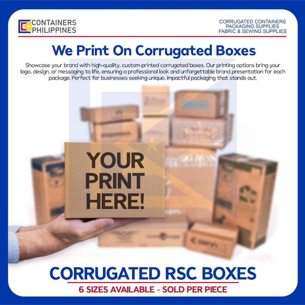 CONTAINERS.PH (Per Piece) Corrugated RSC (Regular Slotted Carton ...