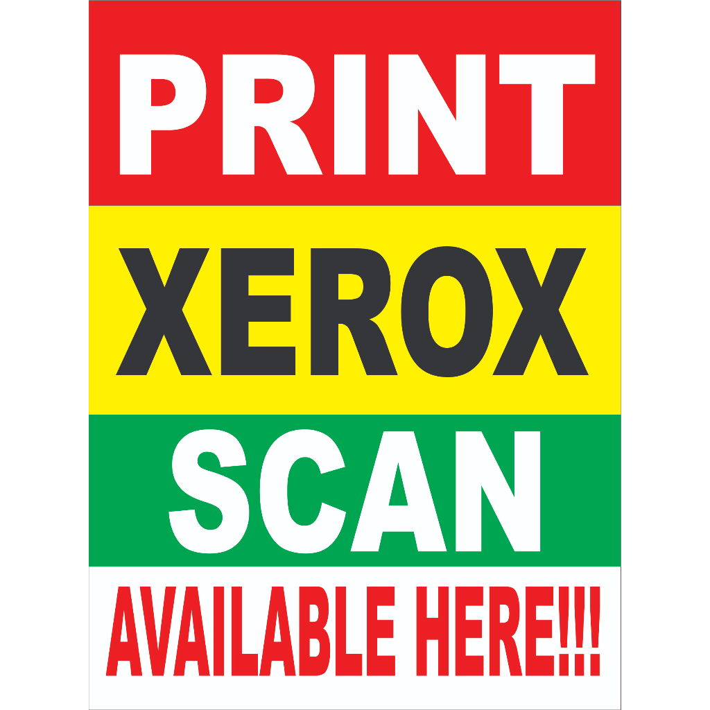 Shop xerox print scan signage for Sale on Shopee Philippines