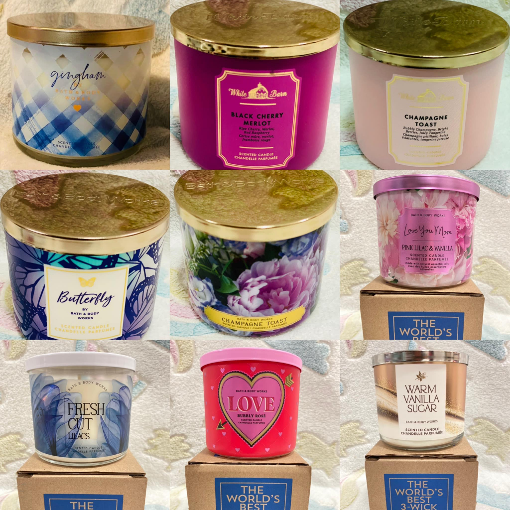 Bath and Body Works 3-Wick Candles | Shopee Philippines