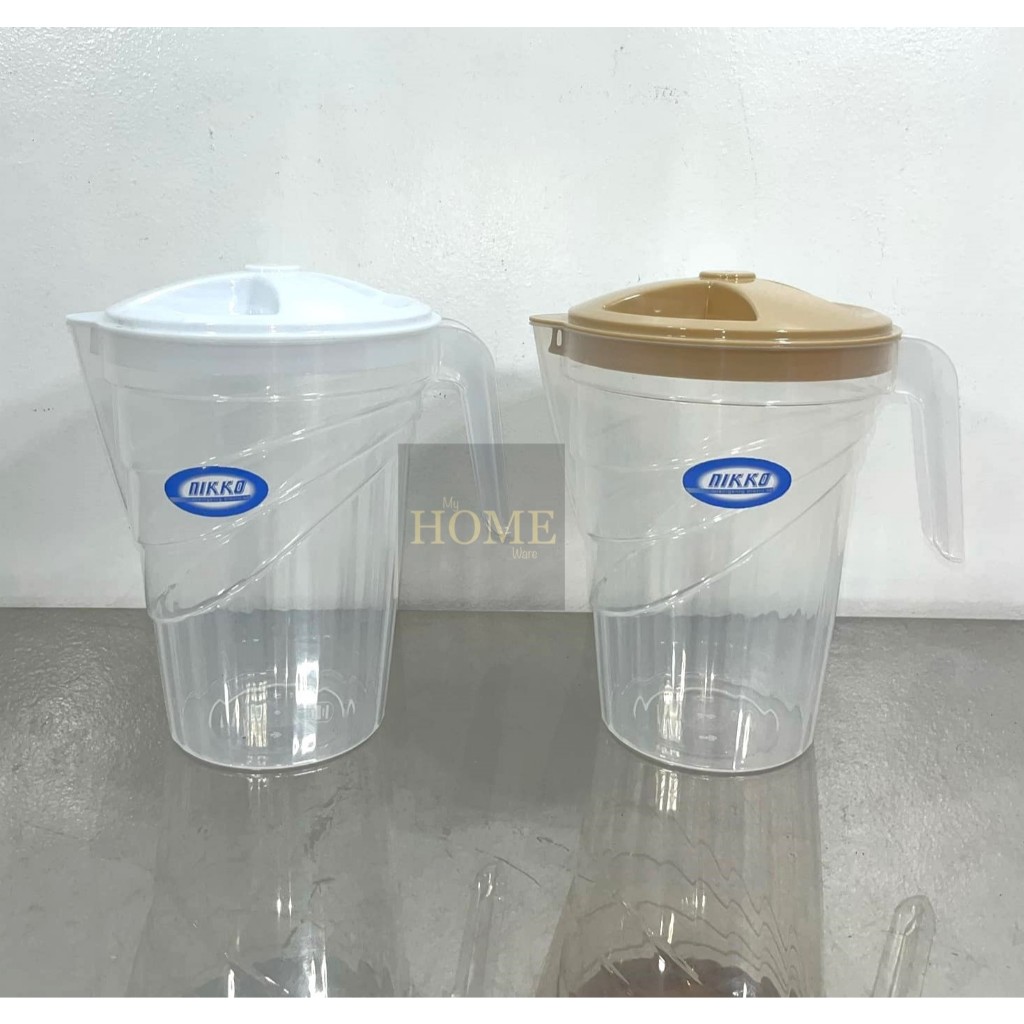 817 Plastic Nikko-Ware Transparent Pitcher wide Opening (Random Color ...