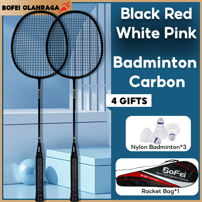 【2PCS】Badminton Racket Carbon Fiber Firber 4U G5 24lbs Rod Aluminum ...
