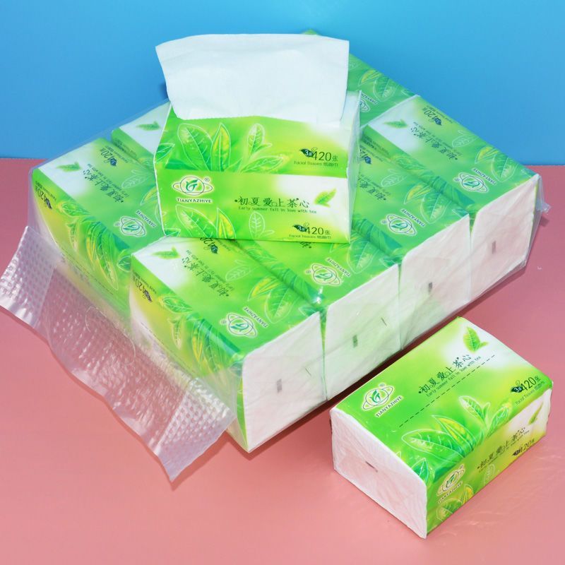 8pack/16pack/24pack Organic green tea Facial Tissue Paper towel 4 ply ...