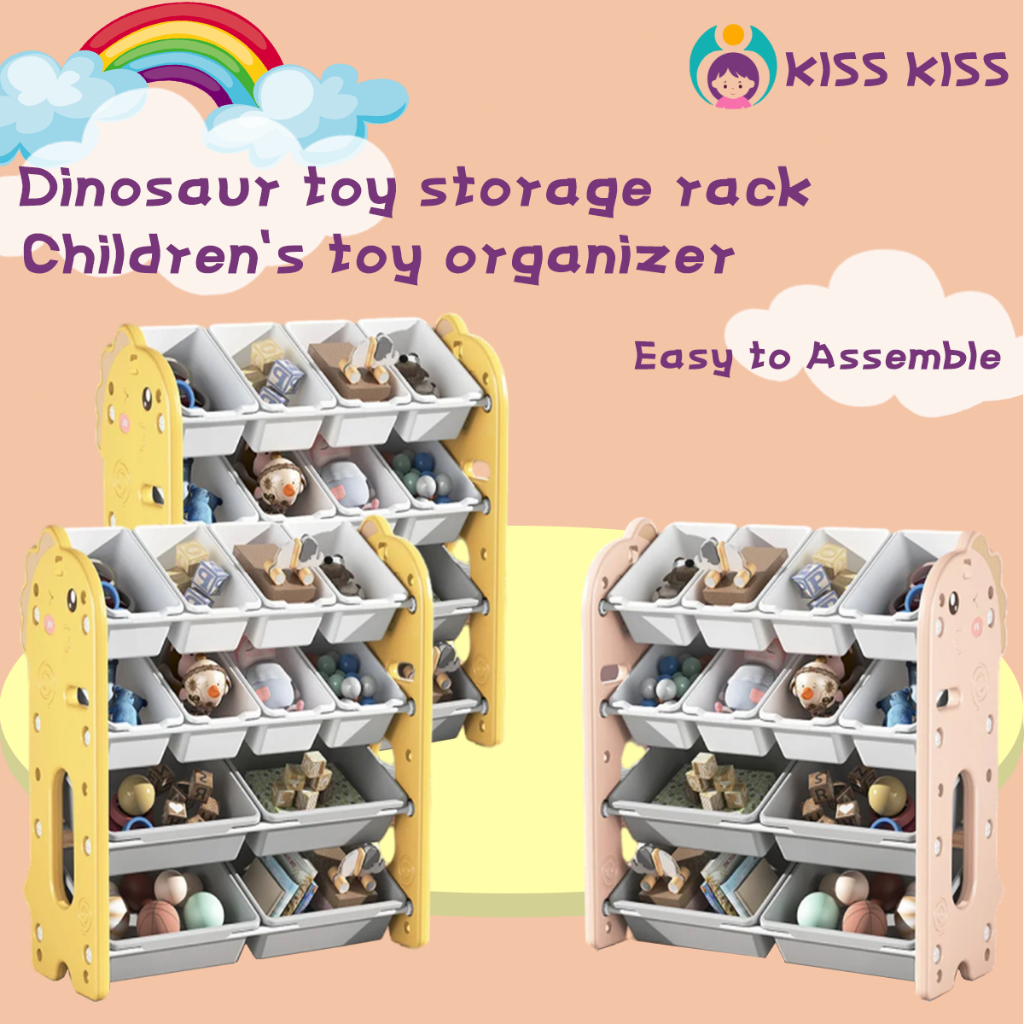 Dinosaur Layer Toy Organizer Storage Rack Large Toy Storage Cabinet Stuff  Toy Organizer